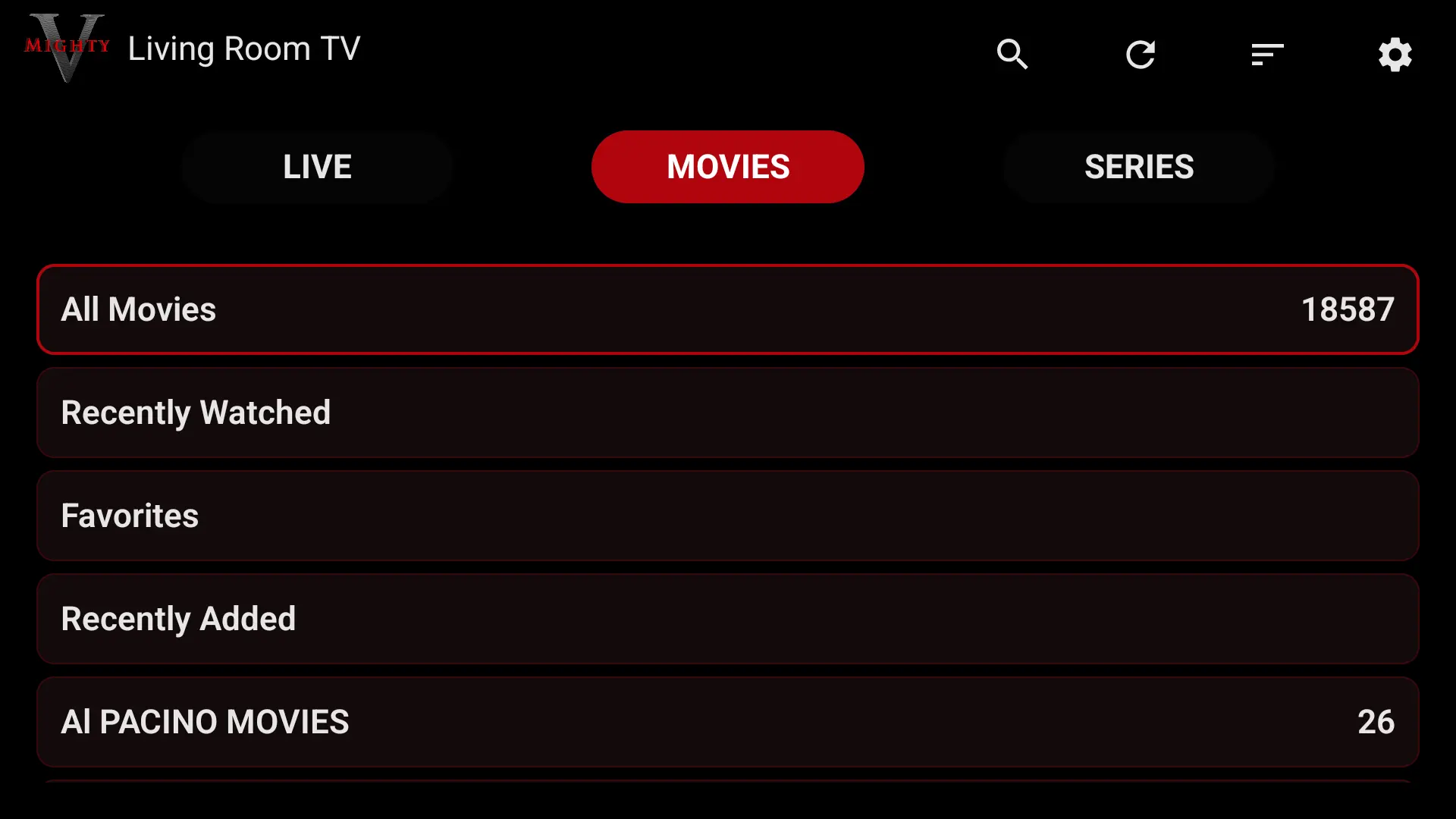 Android TV movies